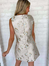 Load image into Gallery viewer, Honey Bloom Blush Jacquard Dress
