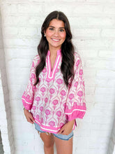 Load image into Gallery viewer, Year Of Flowers Pink Top