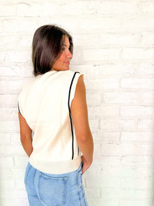 THML Over Here Cream Top