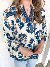 Load image into Gallery viewer, Know It All Blue Top