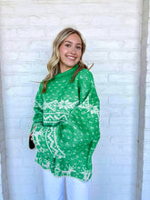 Load image into Gallery viewer, On The Bright Side Green Sweater