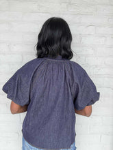 Load image into Gallery viewer, THML I Need A Minute Denim Top