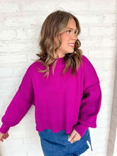 Load image into Gallery viewer, That’s So True Light Plum Sweater