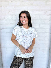 Load image into Gallery viewer, Queen Of Sparkles White Multi Rhinestone Tee