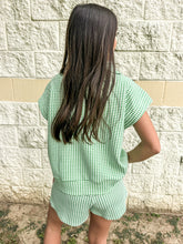 Load image into Gallery viewer, Relay The Message Green Gingham Set