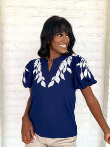 Moving Pieces Navy Top