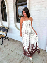 Load image into Gallery viewer, So Alive Maxi Ecru Brown Dress