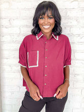 Load image into Gallery viewer, Comfortably Me Burgundy Top