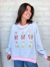 Load image into Gallery viewer, Jordan Amanda Three Little Pink  Christmas Nutcracker Sweatshirt
