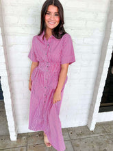 Load image into Gallery viewer, Signs of Stripes Pink Dress