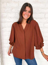 Load image into Gallery viewer, Anything and Everything Mocha Top