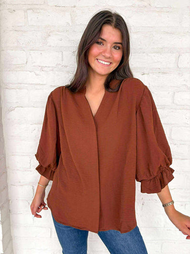 Anything and Everything Mocha Top