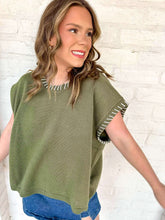 Load image into Gallery viewer, Stitch With Me Light Olive Top