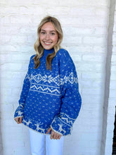 Load image into Gallery viewer, On The Bright Side Blue Sweater