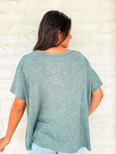 Load image into Gallery viewer, Sunset Stroll Ash Jade Oversized Top