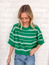 Load image into Gallery viewer, Hear Another Story Green Top