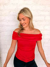 Load image into Gallery viewer, Way To Go Red Fold Over Top