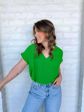 Load image into Gallery viewer, Simple Joy Green Top