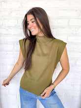 Load image into Gallery viewer, Knit To Be Olive Top