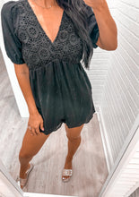 Load image into Gallery viewer, Better Than Words Romper Black