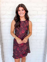 Load image into Gallery viewer, Pleated Plush Burgundy Mini Dress
