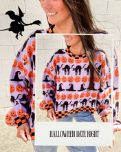 Load image into Gallery viewer, Queen Of Sparkles Checker Trim Icon Sweater