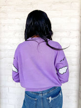 Load image into Gallery viewer, Queen Of Sparkles Lavender Canal Streetcar Sweater