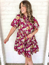 Load image into Gallery viewer, The Only Way Wine Dress