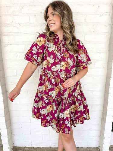 The Only Way Wine Dress
