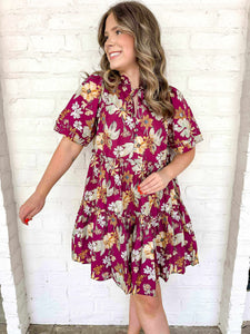 The Only Way Wine Dress