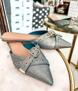 Assert Blue Gold Mule