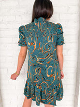 Load image into Gallery viewer, THML Genuine Glance Teal Dress