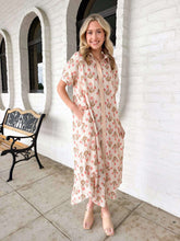 Load image into Gallery viewer, Rather Be Latte Floral Dress