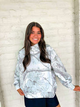 Load image into Gallery viewer, Queen Of Sparkles Camo Grey Rhinestone Mock Sweatshirt