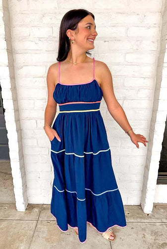 Sending My Love Navy Dress