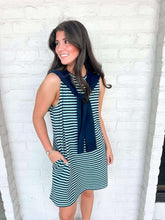 Load image into Gallery viewer, The Great Divide Navy Stripe Dress