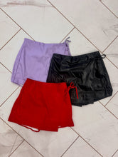 Load image into Gallery viewer, The Deluxe Edition Red Leather Skort