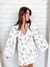 Load image into Gallery viewer, Queen Of Sparkles White Holly Cotton Dress