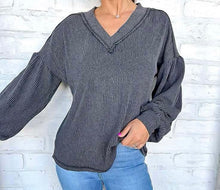 Load image into Gallery viewer, Groove And Move Black Longsleeve Top
