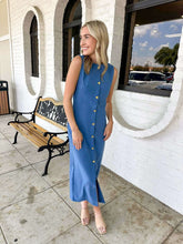 Load image into Gallery viewer, Get To Business Blue Dress