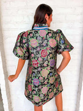 Load image into Gallery viewer, Small Talk Black Jacquard Dress