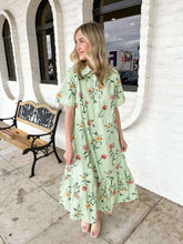 Load image into Gallery viewer, Greenery Gardens Floral Dress