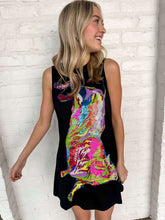 Load image into Gallery viewer, Queen Of Sparkles Black PBR Bucking Bull Dress