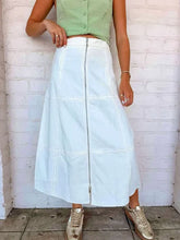 Load image into Gallery viewer, Southern Charm White Midi Skirt