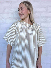 Load image into Gallery viewer, THML Headed That Way Stripe Ivory Top