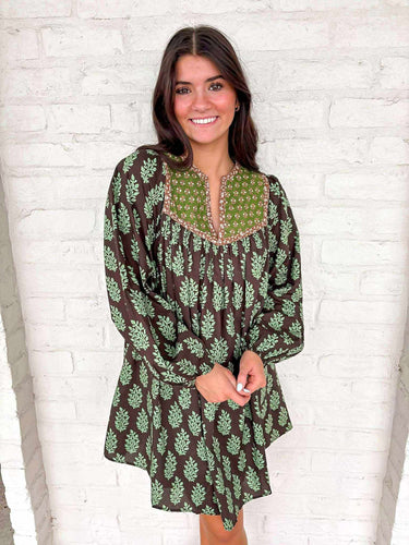 Across The Coast Brown Dress