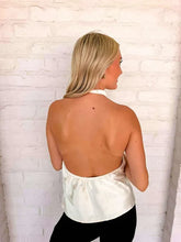 Load image into Gallery viewer, Hold Onto Memories Cream Halter Top