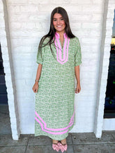 Load image into Gallery viewer, Vibe For The Day Green Dress