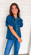 Load image into Gallery viewer, Carry Me Away Dark Denim Top