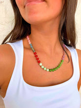 Load image into Gallery viewer, Stacy-D Natural Stone Green Mix Necklace